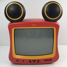 Disney Mickey Mouse 13" Color TV with Speaker Ears with Remote Tested