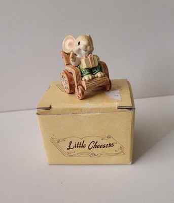 LITTLE CHEESERS Mouse Figurine ''FOR SOMEONE SPECIAL'' in wheelchair GANZ 1992 box