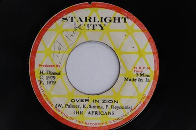 7'' AFRICANS Over In Zion / Versi NONE STARLIGHT CI JAMAICA