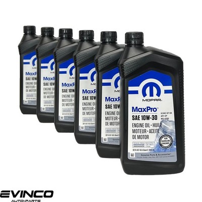 Mopar 10W30 Maxpro Motor Oil Case 6 Quarts