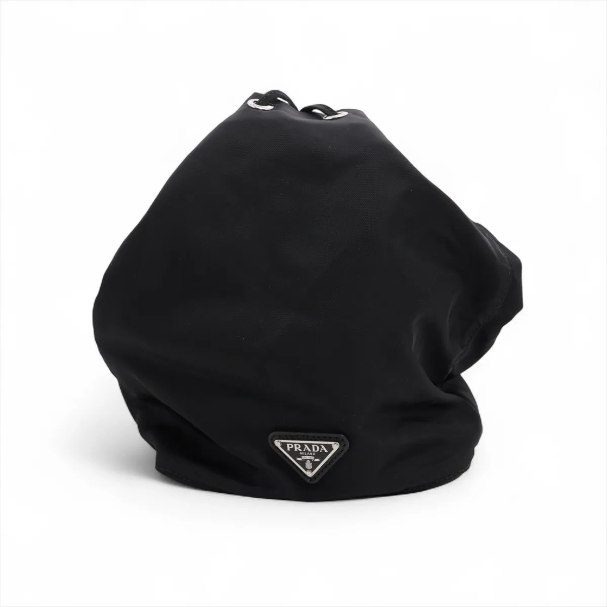 Prada Tessuto Triangle logo Nylon Pouch Black