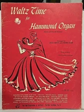 Waltz Time For Hammond Organ 1930 Sheet Music