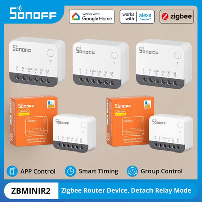 ZBMINIR2 Extreme  Zigbee Switch  Zbmini R2 Etach Relay Remote Group Control Via 
