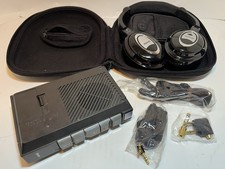 Cassette Tape Player-Sears Portable Tape Recorder And Maxell Headphones