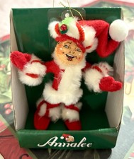 Annalee Mobilitee Doll Christmas Peppermint Twist Elf  Ornament New in Orig Box