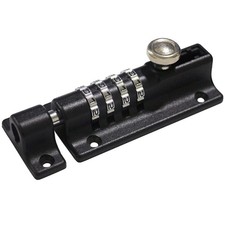Sliding Combination Bolt Combi Latch Keyless 4 Digit Pin Dial Slide for Sheds