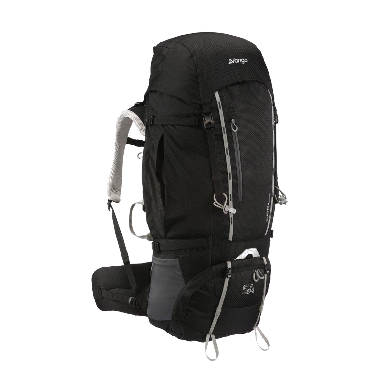 Vango Sherpa 60:70S Rucksack, Black, One Size - Image 2