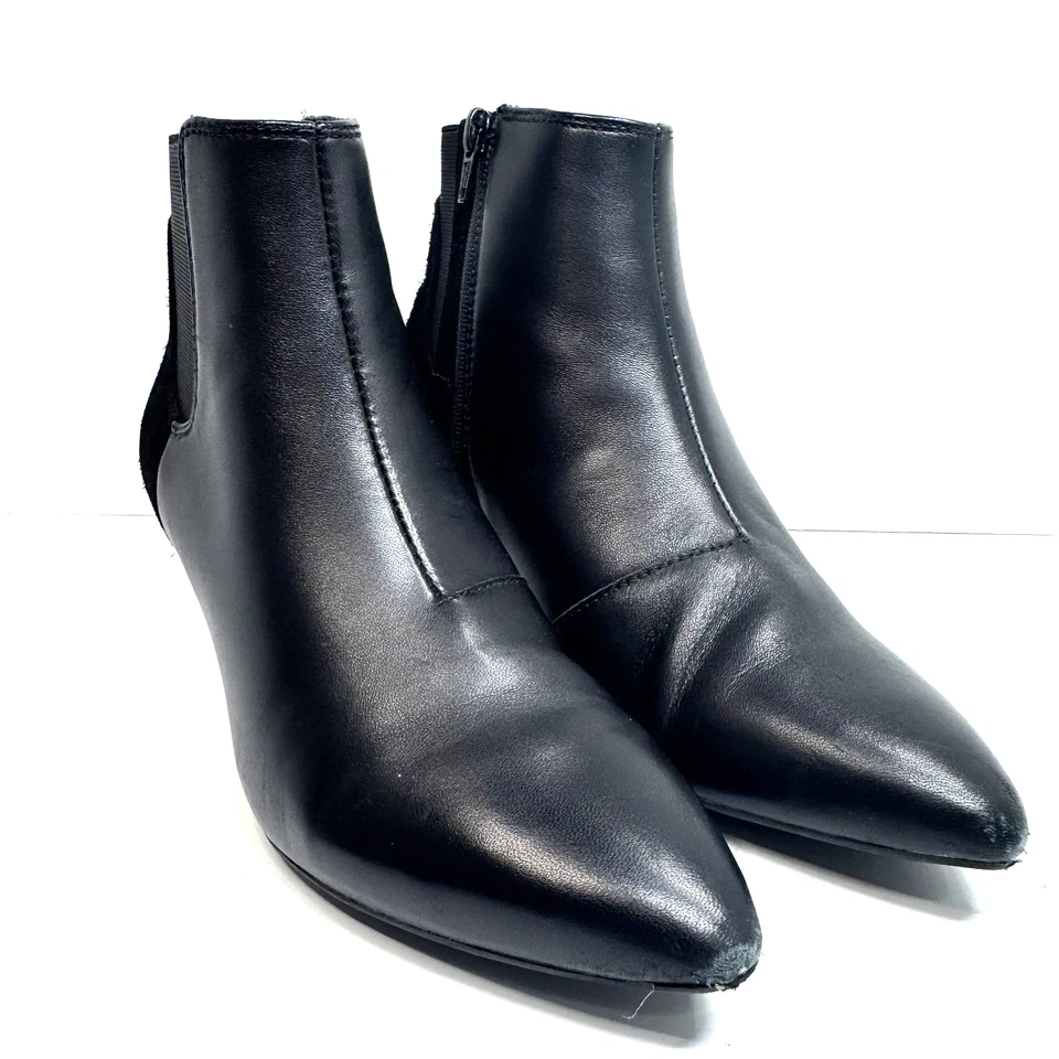 Clarks Collection Kepley Erin Women’s Black Leather Ankle Boots Size 6.5 M - Image 3 of 4