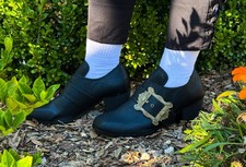 Black Renaissance Fair King Masquerade 1700s 1800s Period Mens Costume Shoes