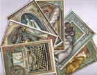 LADY VAGABOND (6PK) HANDMADE 4x6 EPHEMERA POCKET CARDS Double-Sided
