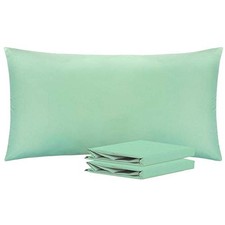 King Pillowcase Set - 2 Pack Brushed Microfiber King 20" x 40" Sea Green