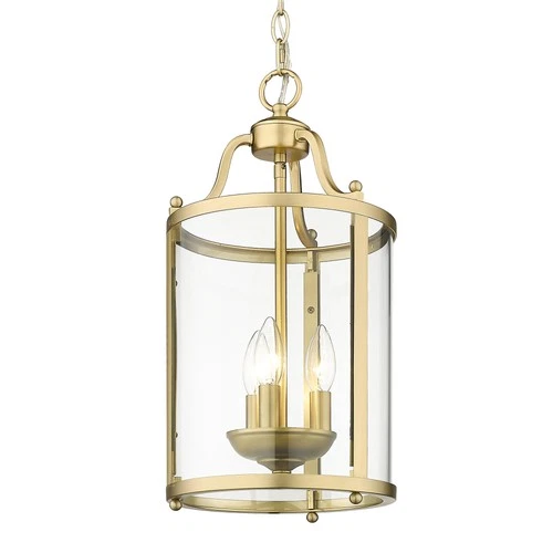 Golden Lighting 1157-3P Payton 3 Light 9"W Taper Candle Mini - Brushed Champagne - Picture 1 of 12