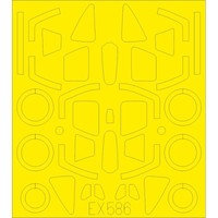Eduard EX586 Mask Sukhoi SU-17/22 UM3K Tface Kitty Hawk 1/48