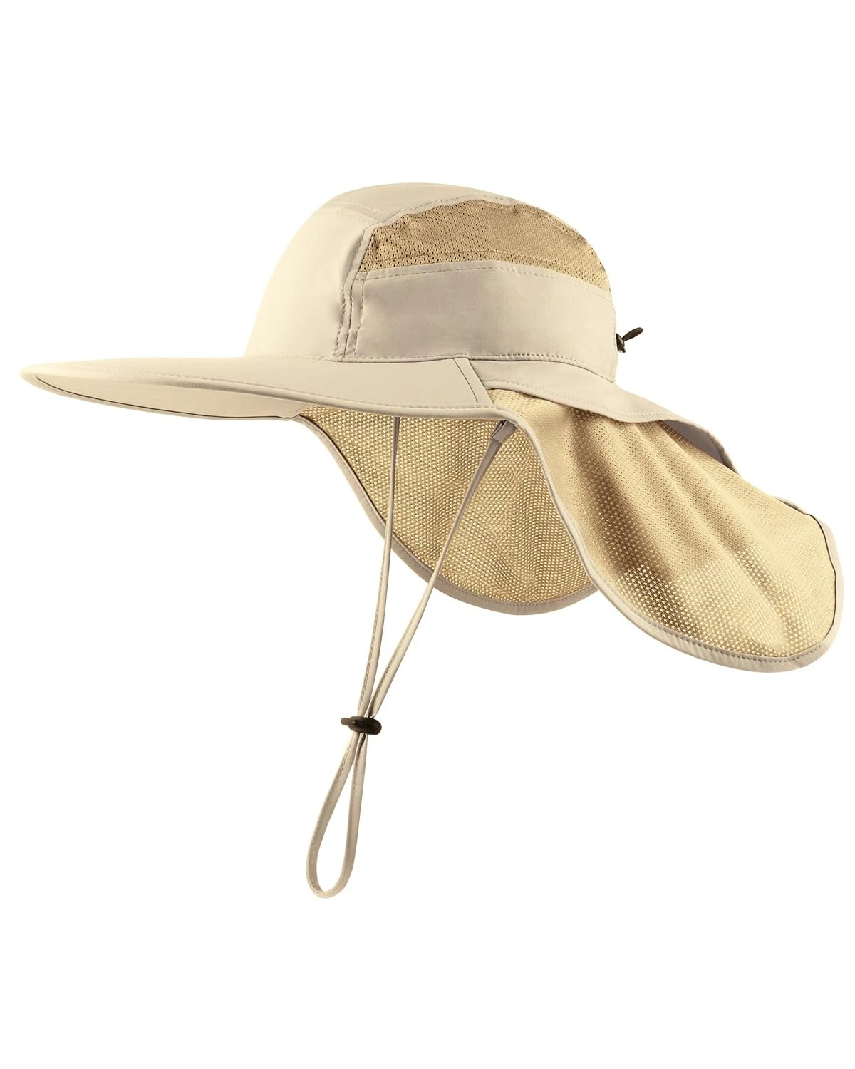 Mens UPF50+ Sun Hat with Neck Flap,Womens UV Protection Wide Brim Hat,Safari ...