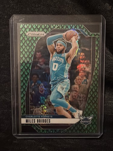 2024-25 Panini Prizm - Miles Bridges #43 Green Dragonscale /48