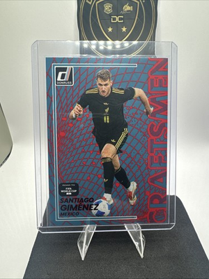 #ad Panini 2025 26 Donruss Road to FIFA WC Red Craftsmen Santiago Giménez Mexico #13 $1.99