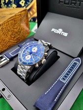 Fortis B-42 Blue Impulse Cosmonauts Chronograph, Mens automatic Swiss watch. NEW