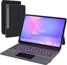 Keyboard Case for Samsung Galaxy Tab S10 FE plus 13.1 Inch 2025: 7 Colors Backl