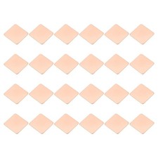 24 Pcs Heatsink Copper Pad Shim IC Chipset GPU Thermal Heatsink 20x20x0.5mm 