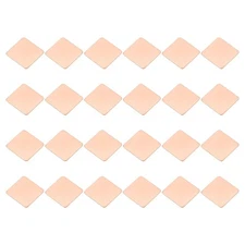 24 Pcs Heatsink Copper Pad Shim IC Chipset GPU Thermal Heatsink (20x20x0.5mm)