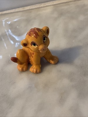 Vintage Bone China Baby Simba Figurine Taiwan Very Sweet 1  1/2  Tall