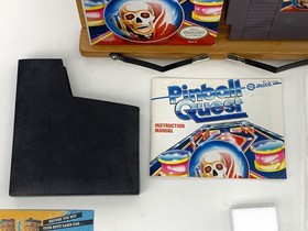1990 Nintendo NES Game - Pinball Quest w/ Box Sleeve Manual Insert Foam Bag