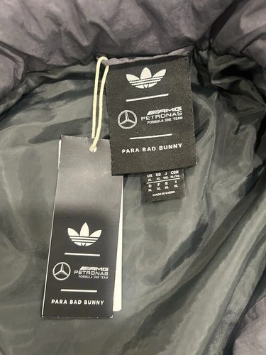 adidas Mercedes AMG Petronas Para Bad Bunny Quilted Bomber Full Zip XL image 4