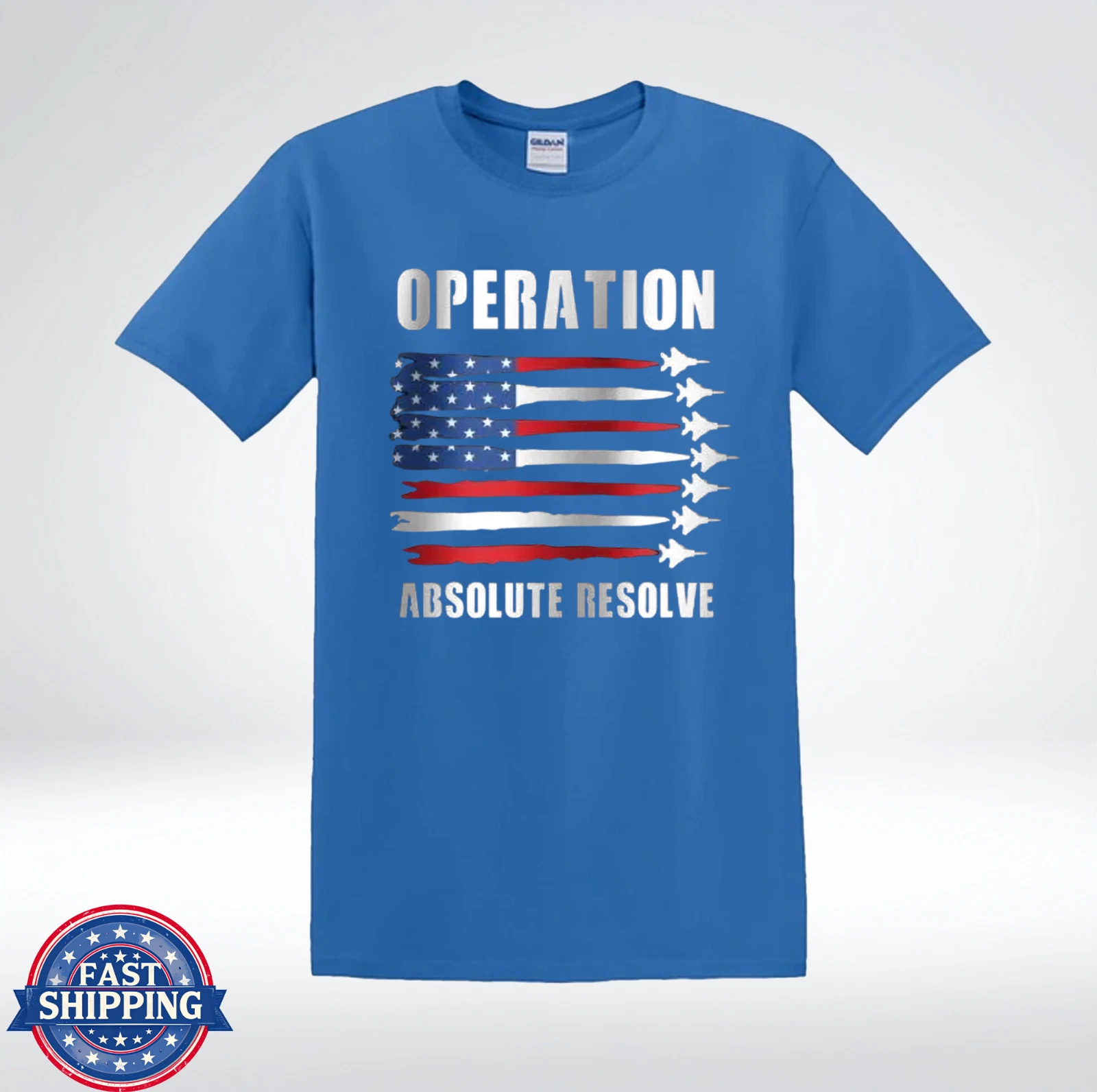 Operation Absolute Resolve Fighter Jet Patriotic T-Shirt