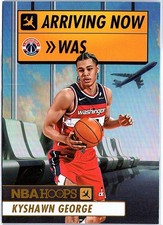 2024-25 Hoops #18 Kyshawn George Arriving Now Holo