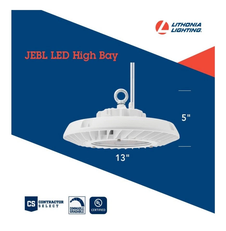 Lithonia Lighting Contractor Select JEBL LED redondo bahía alta 12k lúmenes 5000k Foto 3 de 4