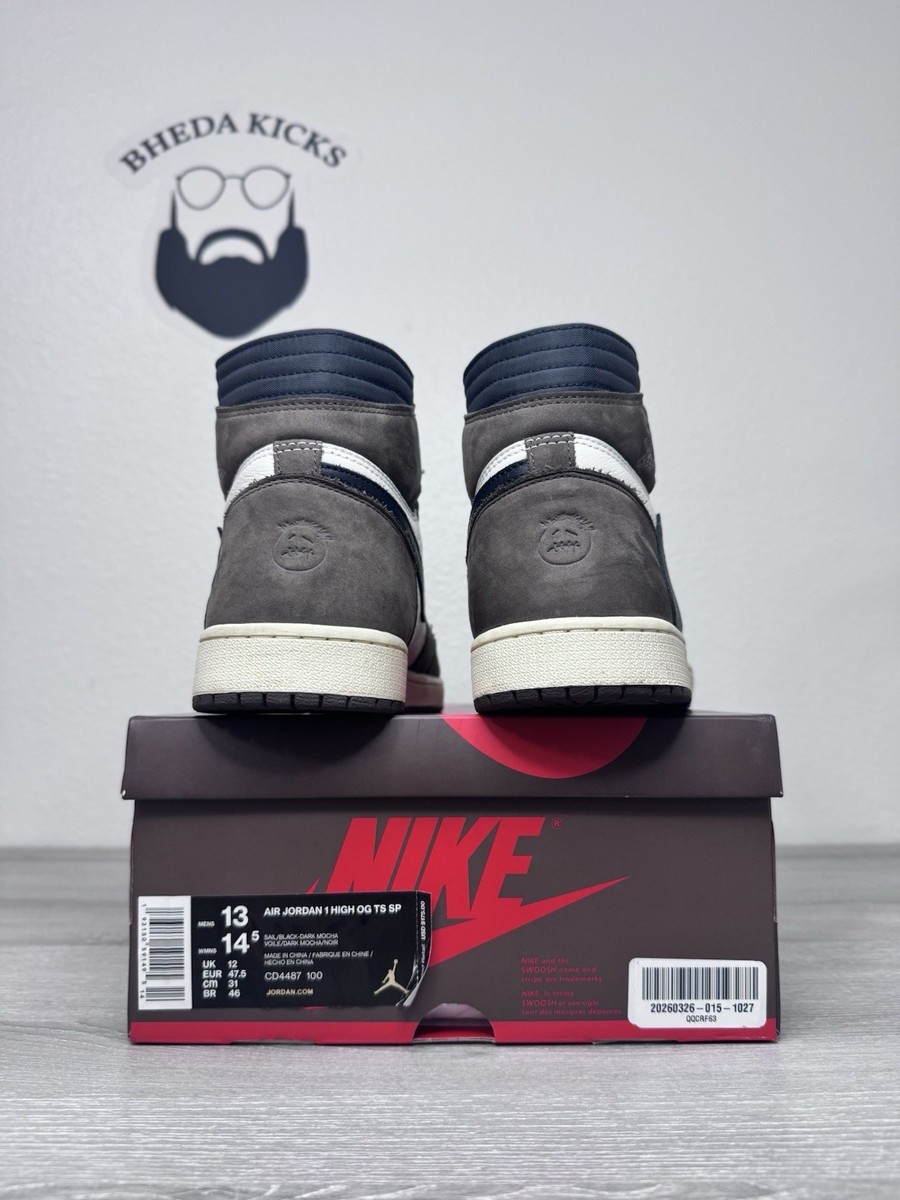 Size 13 - Air Jordan 1 Travis Scott Mocha High Men's CD4487-100