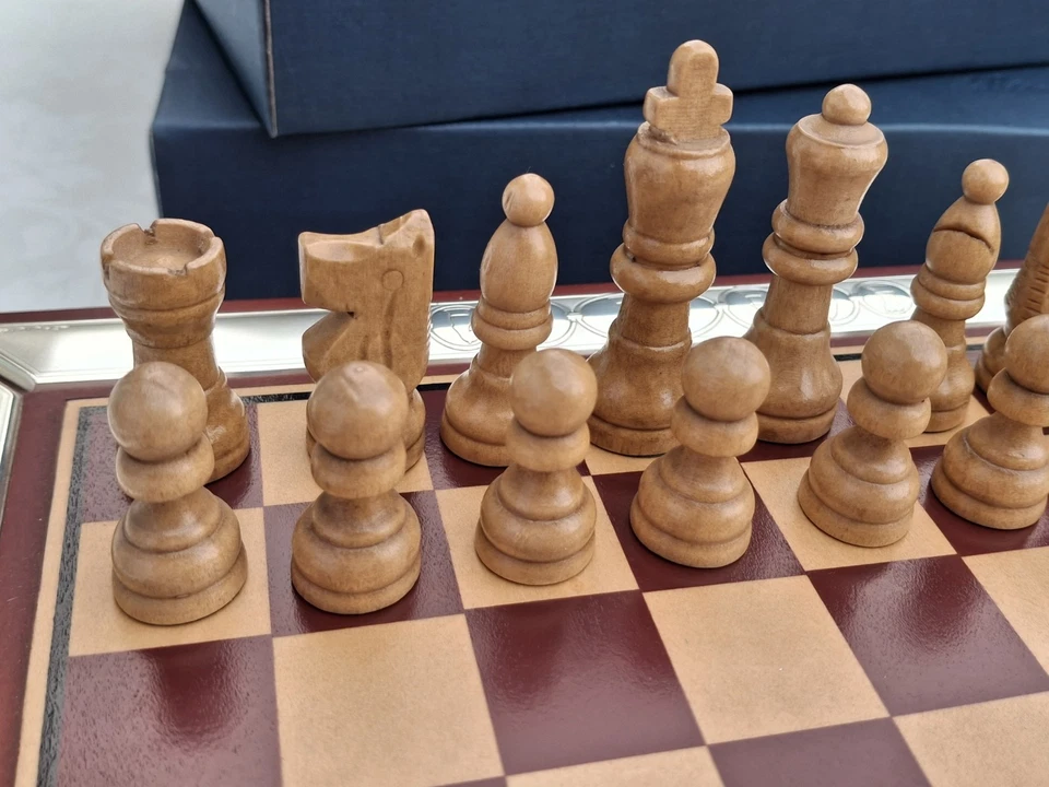 Scacchiera Vintage Anni 90 ,Scacchi in Legno - Immagine 4 di 4