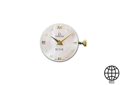 OMEGA Original Movement De Ville Cal.1376 8P Diamond White Shell Color...