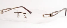 UVEX 1105 5100 Brown-Bronze UNIQUE RARE EYEGLASSES GLASSES RIMLESS 53-16-138mm