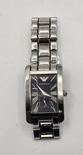 Emporio Armani AR-0156 Rectangular Black Dial Watch – Working condition