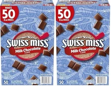 Swiss Miss Milk Chocolate Flavor Hot Cocoa Mix, 1.38 oz. 50-Count  (2-PACK)