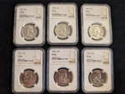 Six Franklin Silver Half Dollar 50C Proofs NGC PF 66 ***6-Coin Lot***