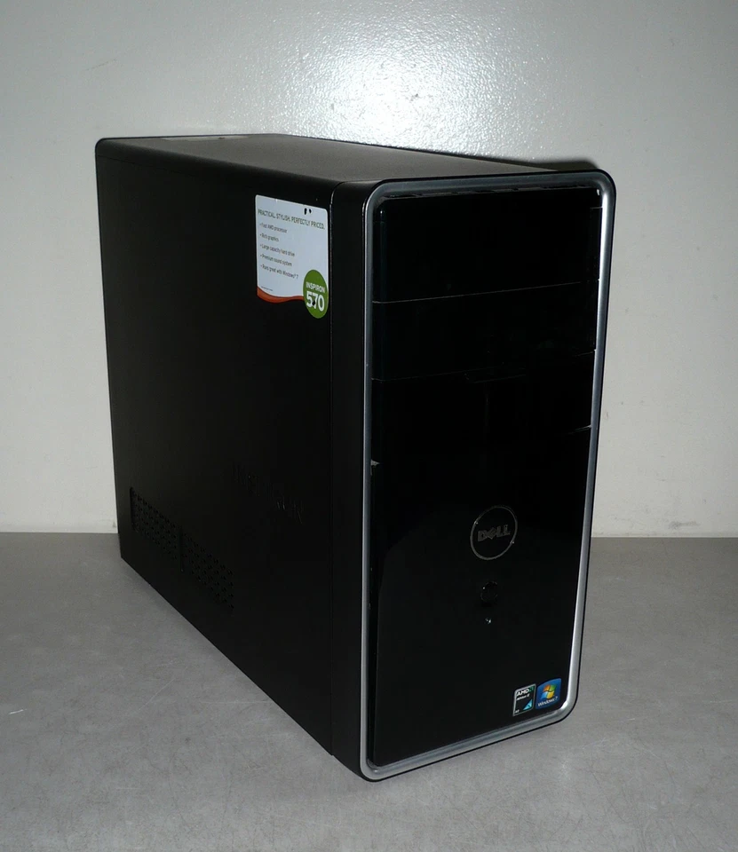 Dell Windows Vista Business Inspiron 570 32Bit x86 PC 2.80GHz/128GB-SSD/3GB RAM - Image 3 of 4