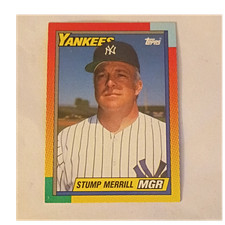 Topps 1990 Traded Stump Merrill MGR #74T New York Yankees Baseball Card MLB