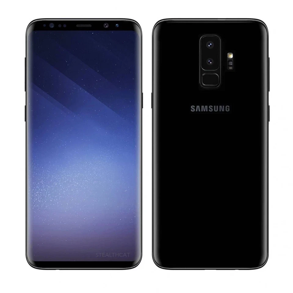 NEW Samsung Galaxy S9+ Plus 64GB 4G Unlocked Android Smartphone BLACK - Image 2 of 3