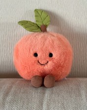 Jelly Cat Peach Fuzzy Peach New with tags 15cm