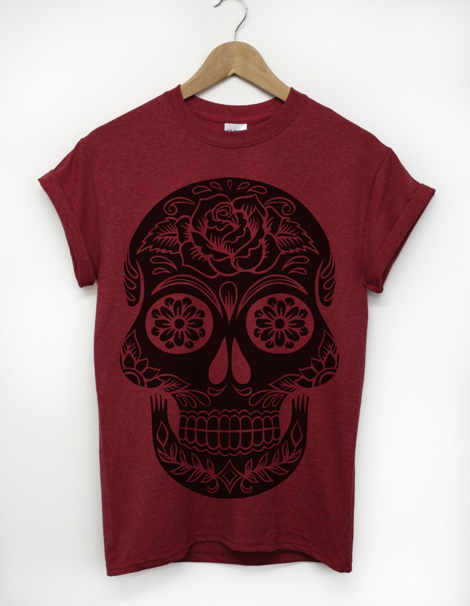 T-shirt Oversize Uomo Dark Candy Skull Stampa Frontale | Inct Apparel Streetwear Indie