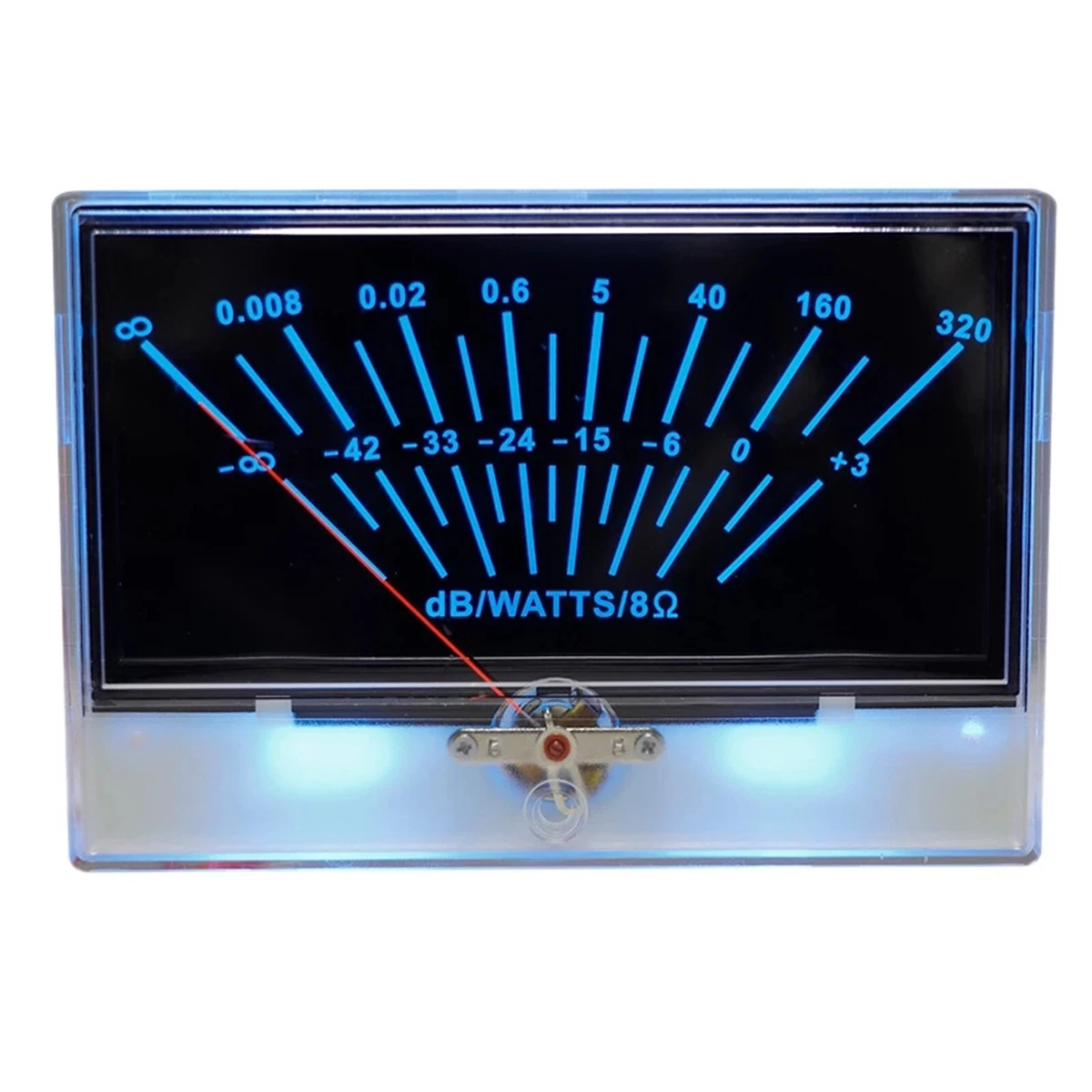 P-78WTC-W – Vu Meter Per Amplificatore, Strumento Di Misura Con Retroilluminazione LED Bianchi, 500uA, ABS – Per Home Audio E Auto