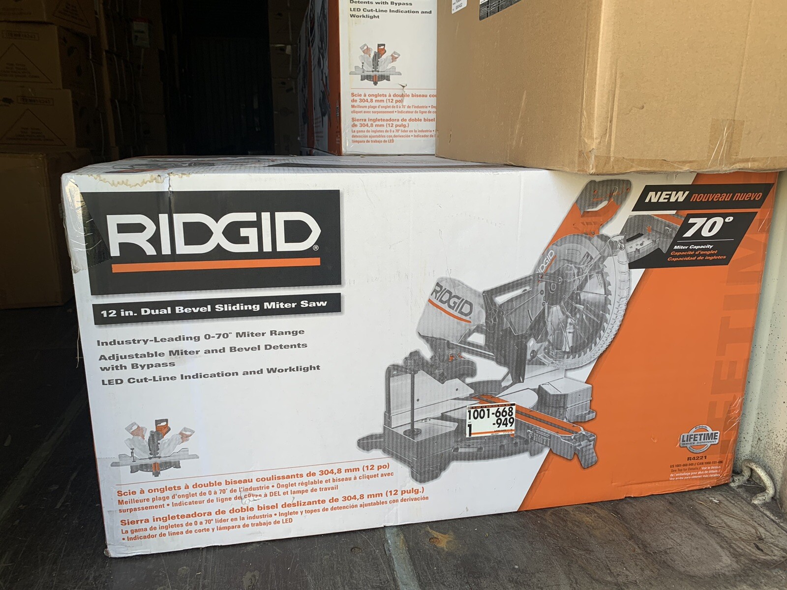 RIDGID Dual Bevel Sliding Miter Saw 
