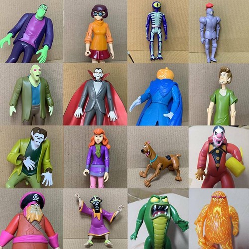 Figuras aleatorias 3 piezas 5" Scooby-Doo Monster Fred Daphne Velma peluda años 50 - Imagen 2 de 10