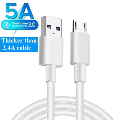 CAVO MICRO USB 5A 1 mt RICARICA VELOCE FAST CHARGE CAVETTO DATI CARICABATTERIE - 第 8/10 張圖片