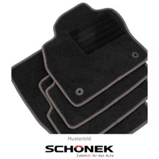 SCHÖNEK Veloursmatten Textilmatten Fußmatten für PEUGEOT 208 II e-208 4-teilig