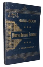 1889, 1st, HANDBOOK OF THE MASTER BUILDERS’ EXCHANGE, PHILADELPHIA, ARCHITECTURE