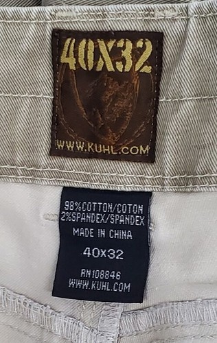 Kuhl Crag Series Rydr Men's Hiking Outdoor Beige Heavy Duty Pants 40x32 EUC - Picture 5 of 8