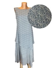 Max Mara Pura Seta Floral Asymmetrical Silk Dress GB 12 US 8